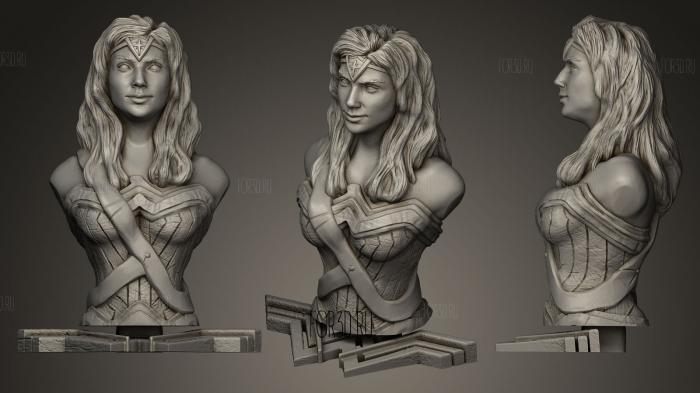 Wonder Woman stl model for CNC